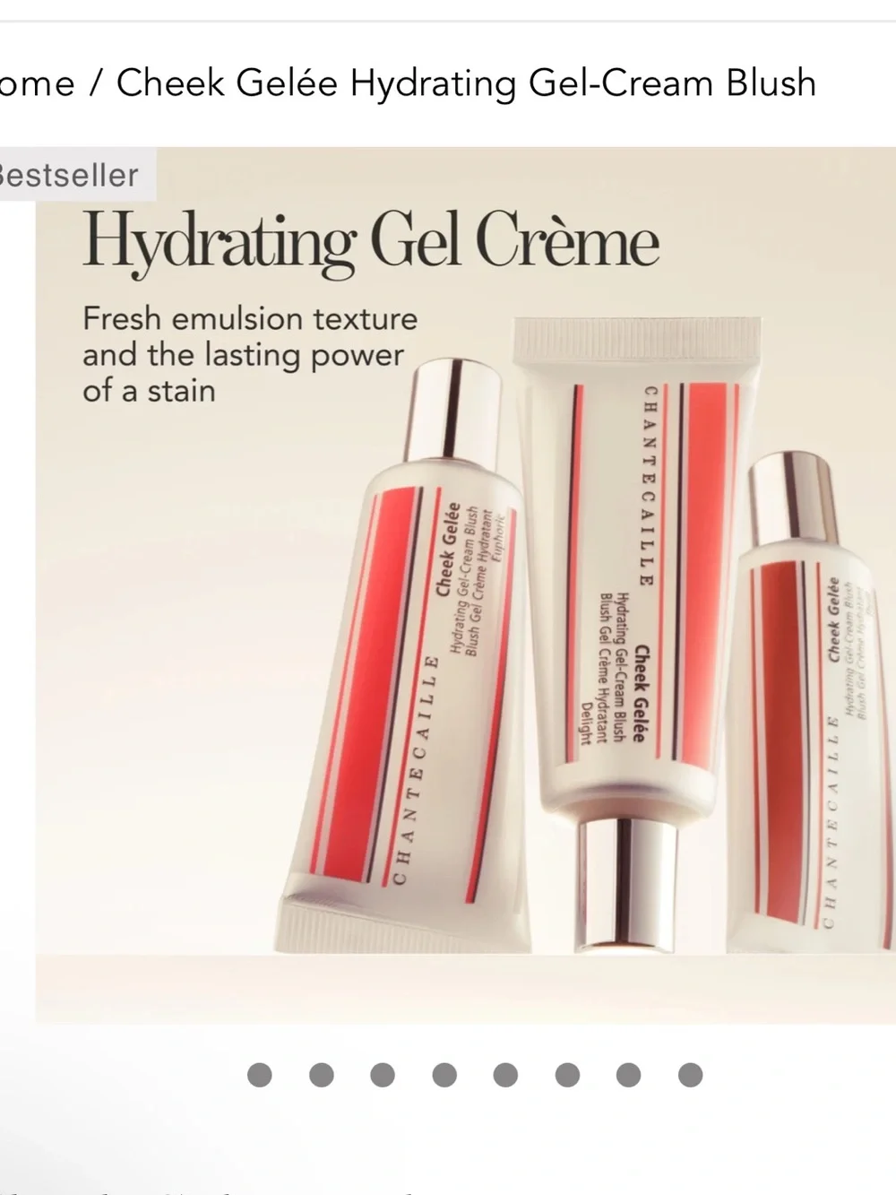Chantecaille Vibrant Cheek Gelee Hydrating Gel-Cream Blush — Vibrant no box